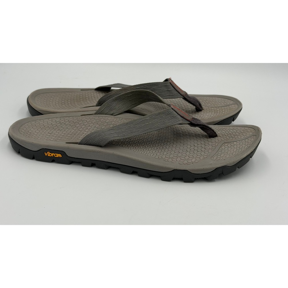 Merrell Vibram Flip Flops Mens Size 9 Charcoal Gray Performance Sandals J135193